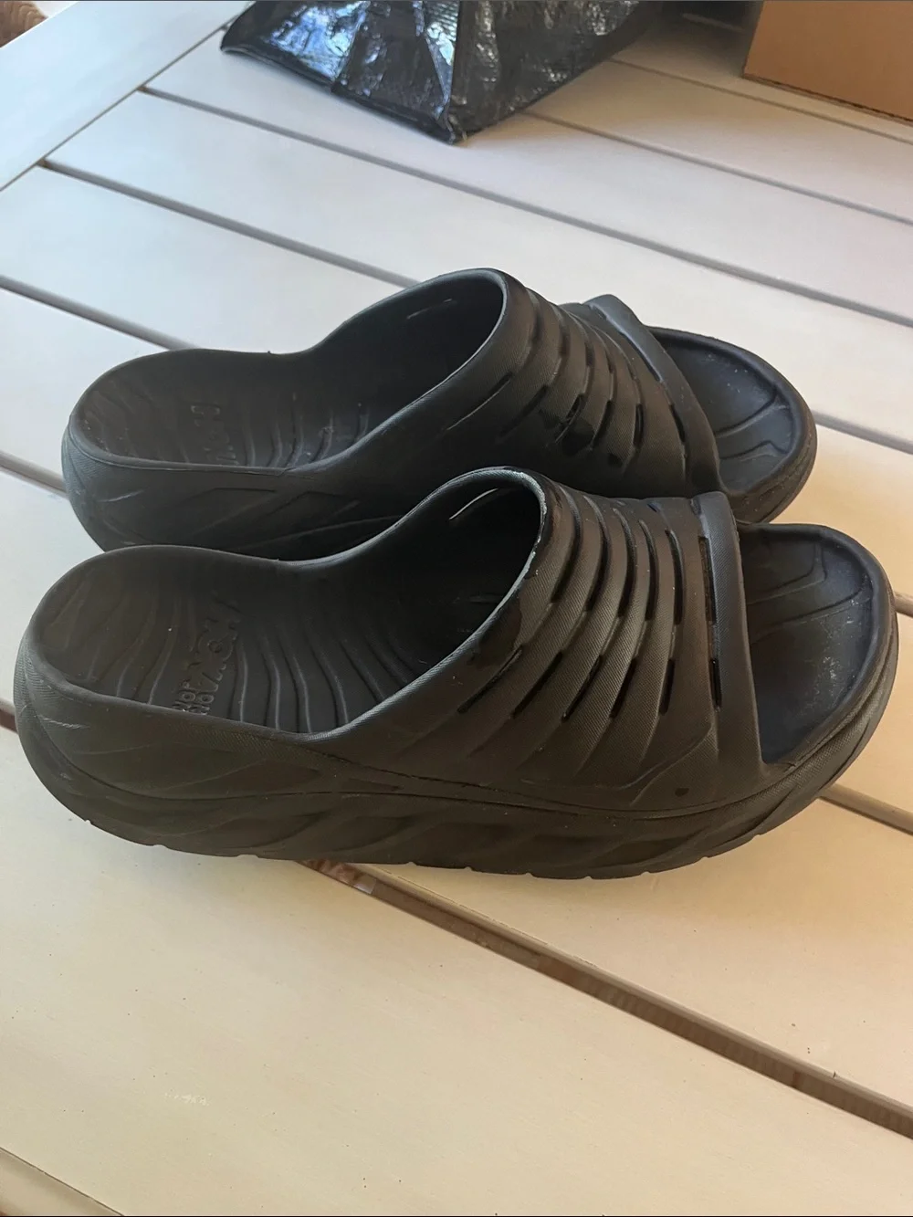 Hoka recovery sandals Black Sz 11